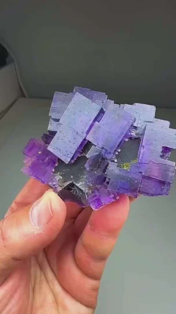Collection  worthy…FLUORITE WITH CHALCOPYRITE, CALCITE