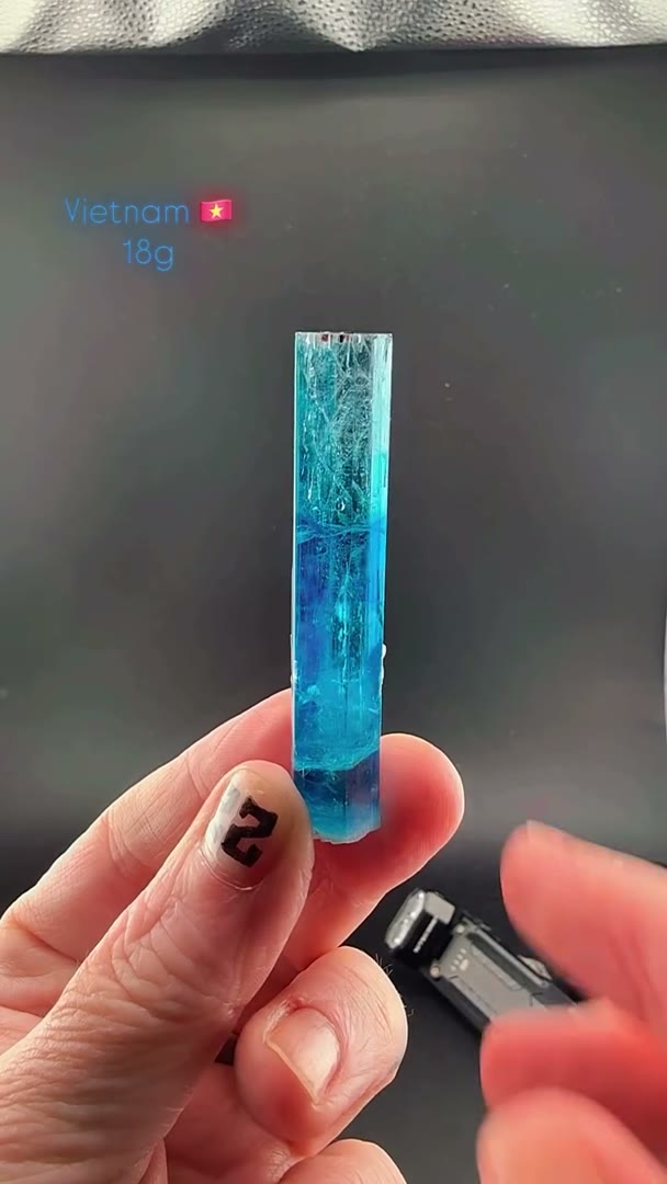 Ocean-blue perfection in crystal form