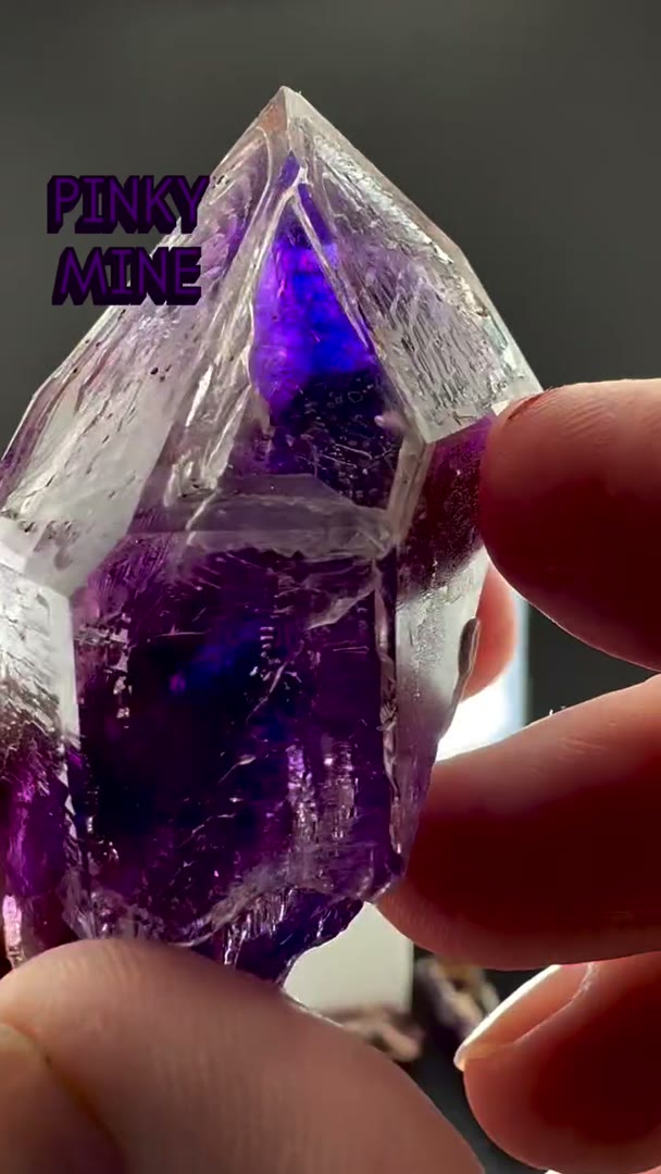 The highly sought after Pinky Mine Amethysts