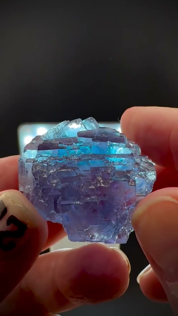 Gorgeous Yaogangxian Blue Stepped Fluorite!