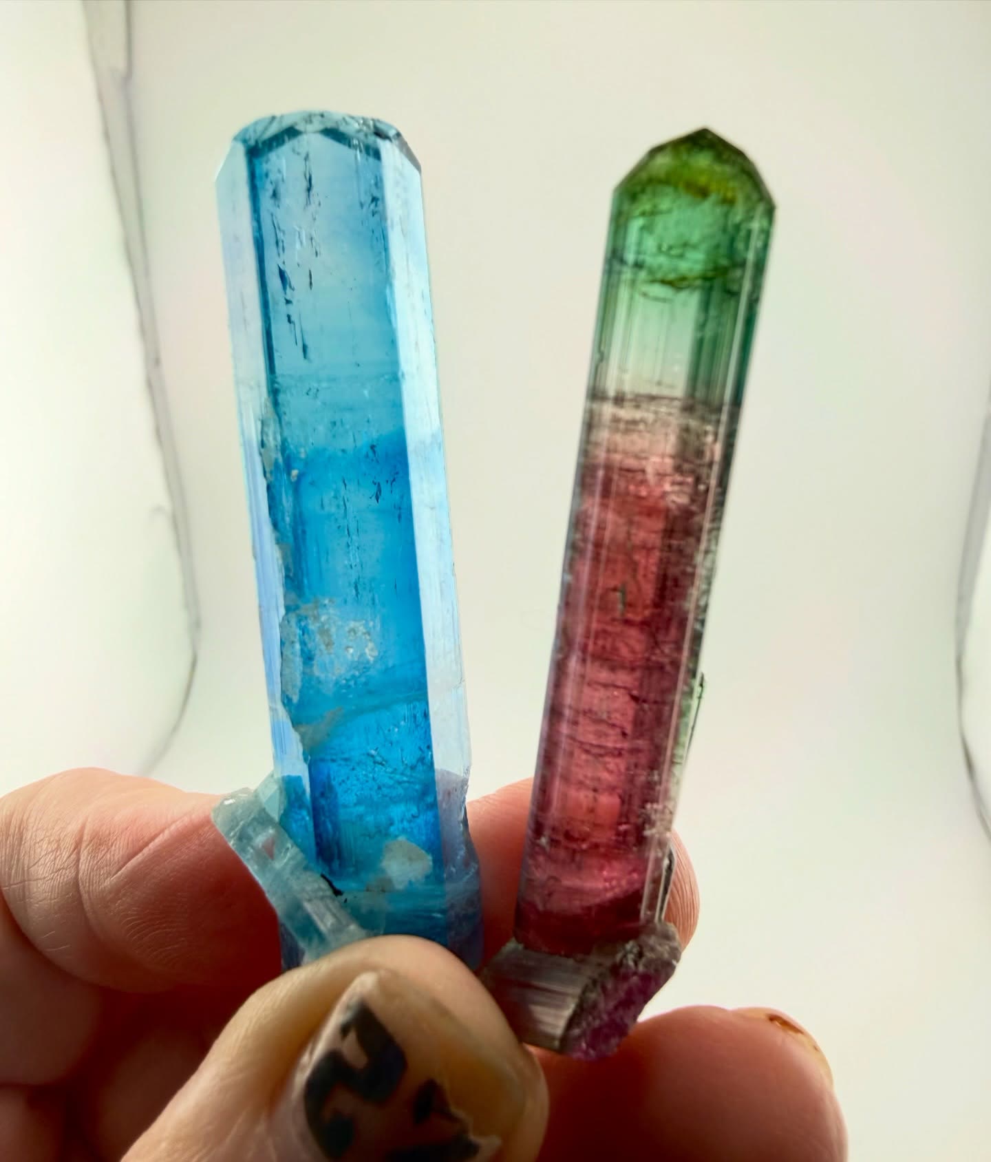 Vietnam Aqua  and Chameleon Pocket Tourmaline