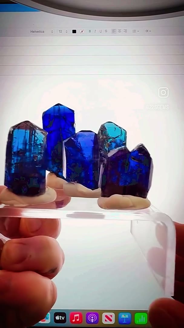 Blue fire from Merelani